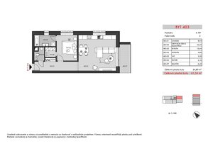 BD - RELAX; 2 IZBOVÝ BYT; 4.NP; 61,34m2; — foto 6