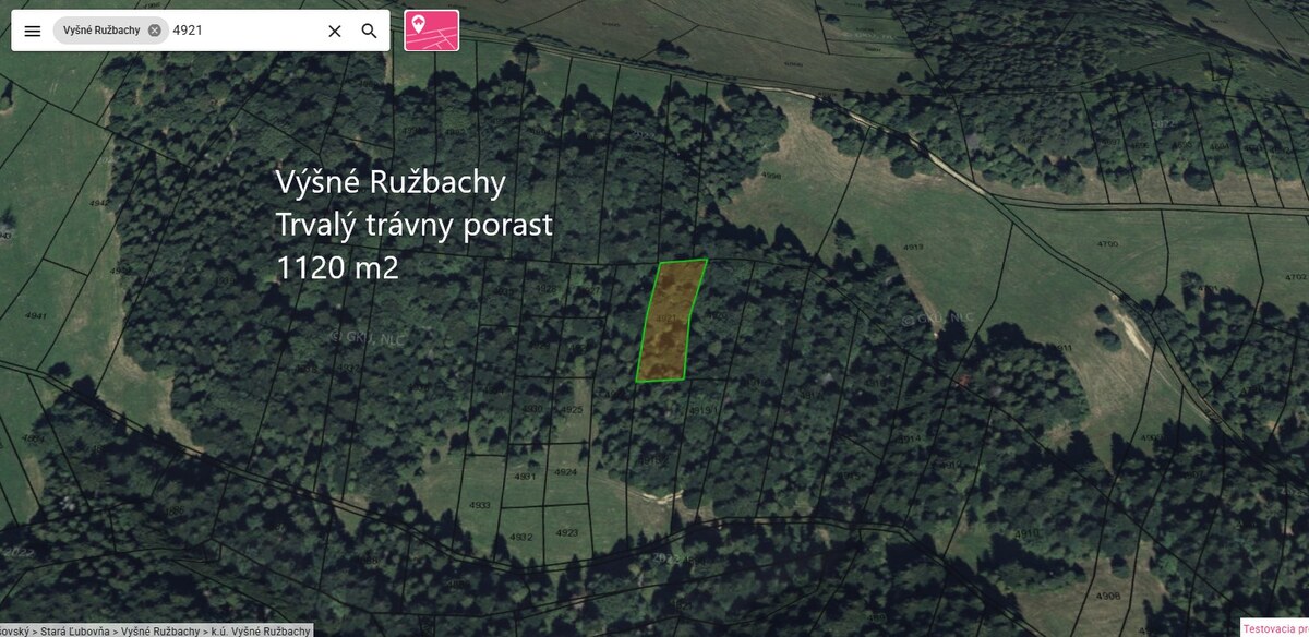 TTP, LESNÉ POZEMKY, VYŠNÉ RUŽBACHY — foto 11