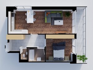 NA PREDAJ 2 IZBOVÝ BYT S LOGGIOU - BYTY ROZÁLKA - byt 4A — foto 6