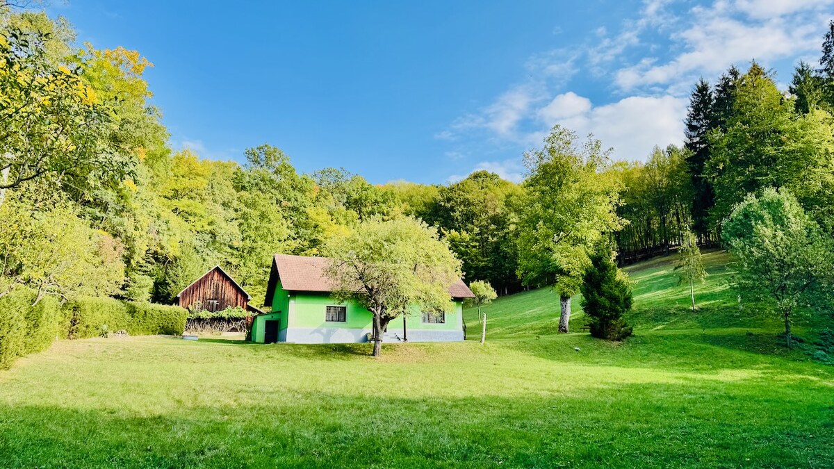 Na predaj rodinný dom (chalupa) V. Uherce v lese – pozemok 2974 m2 — foto 2