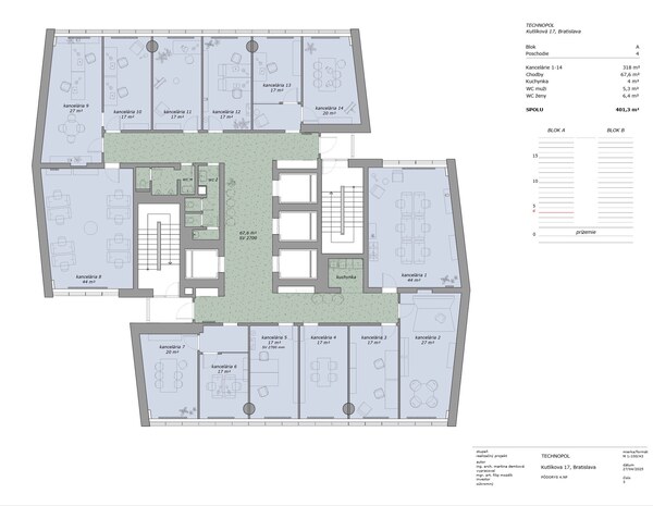 Samostatný celok s vlastným zázemím 401m2 TECHNOPOL, Petržalka