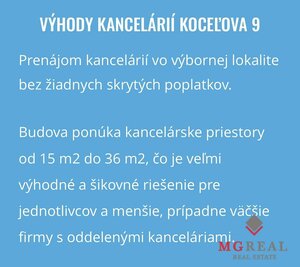 Kancelárske priestory od 17m2, Koceľova ul. — foto 11