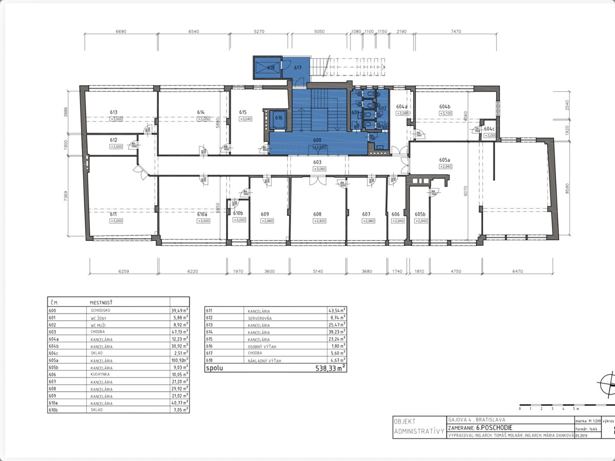 Kancelársky celok 46m2, Gajova ul., Staré Mesto — foto 7