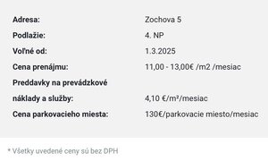 Reprezentatívne kancelárske priestory 121m2, Zochova ul., Staré Mest — foto 7