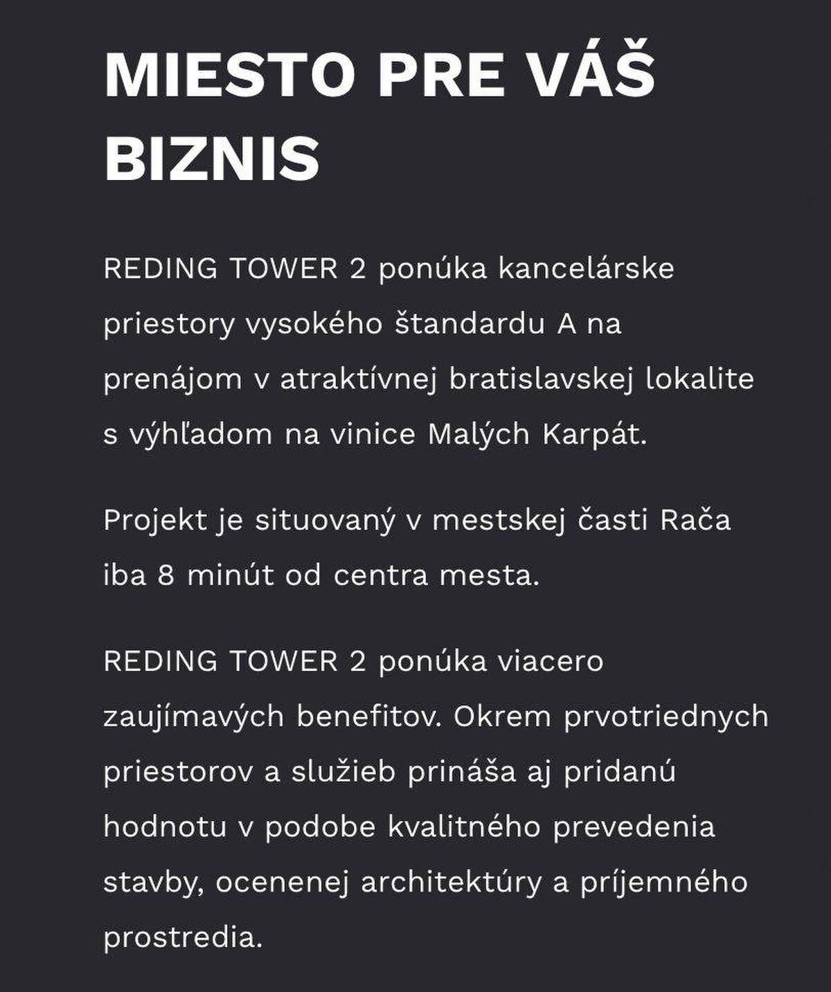 Reprezentatívne priestory 49m2, Reding Tower 2, Racianska ul. — foto 6