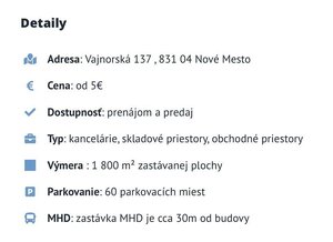 Administratívne priestory od 17m2, Vajnorská ul., Nové Mesto — foto 10