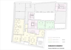 Kancelárske priestory 140 m2 v historickej budove na Hurbanovom námest — foto 3
