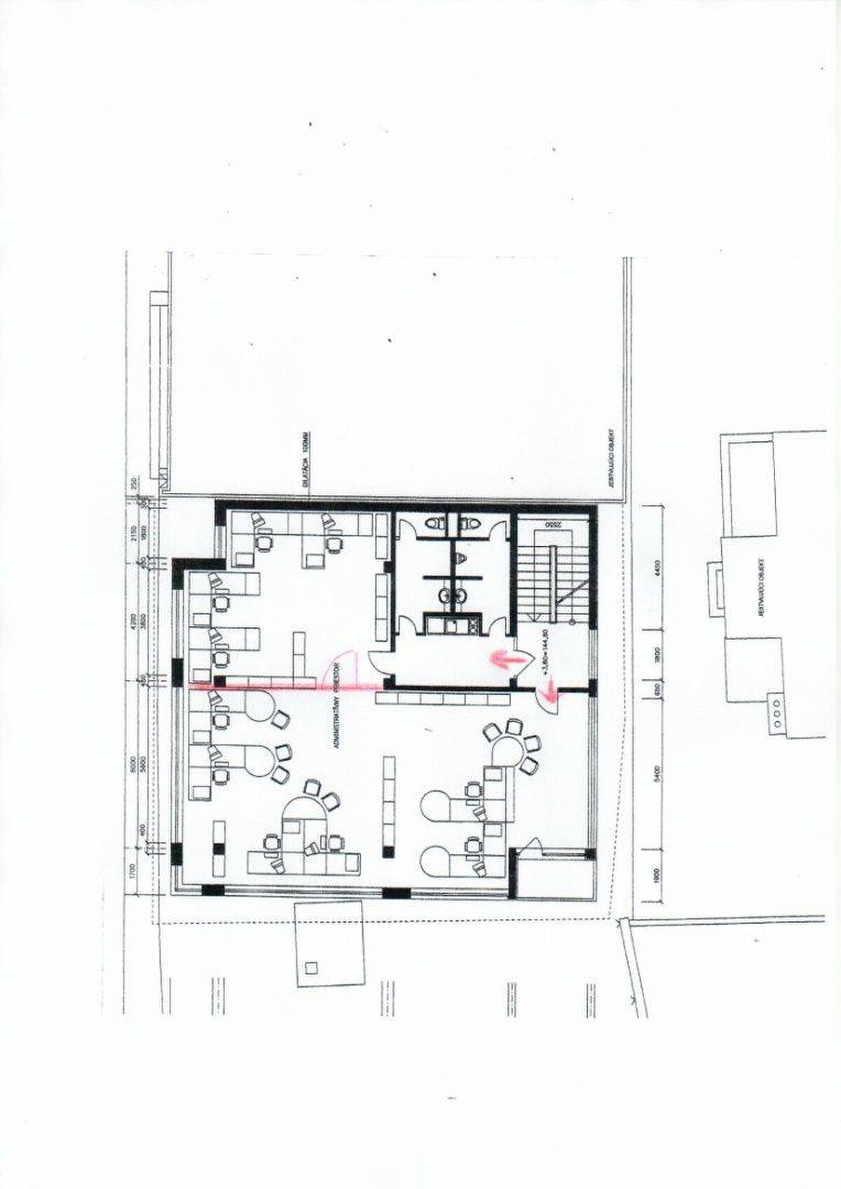 Samostatný administratívny open space celok 199m2, Račianska ul., Nové