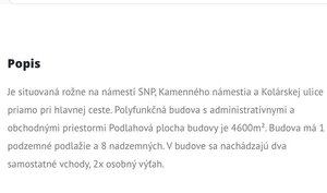 Prenájom kancelárie 24,79m2 na Nám. SNP, Staré Mesto — foto 9