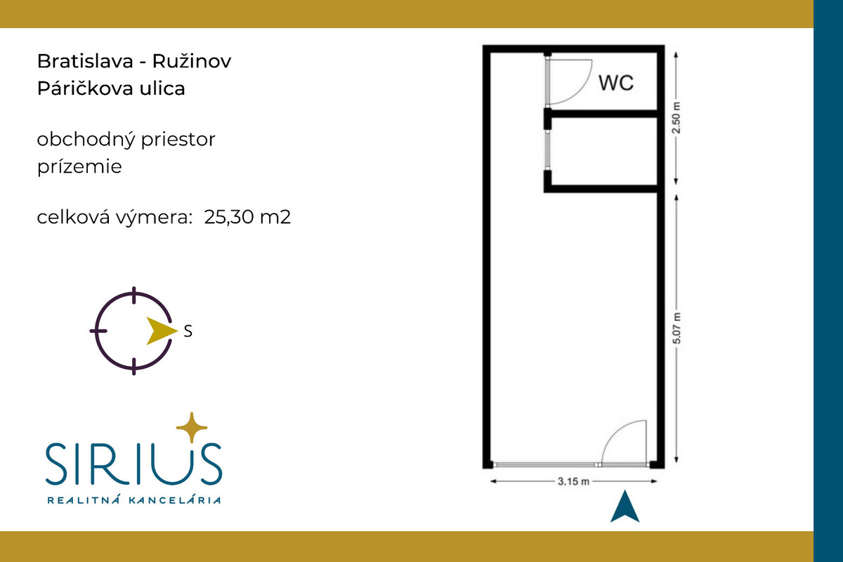PÁRIČKOVA, obchodný priestor, 25 m2 – atraktívna lokalita NIVY — foto 4