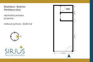PÁRIČKOVA, obchodný priestor, 25 m2 – atraktívna lokalita NIVY — foto 4