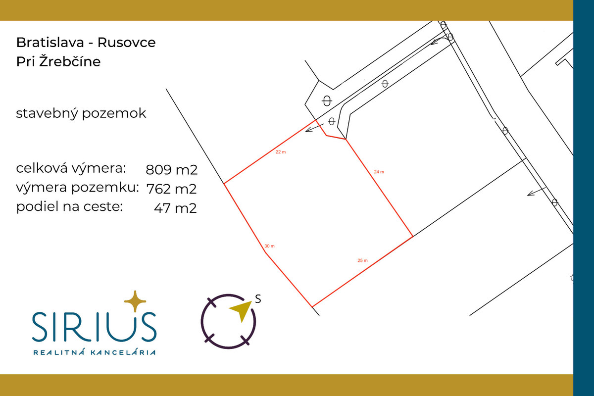 RUSOVCE, stavebný pozemok 809 m2 – vyhľadávaná časť pri lesoparku — foto 4