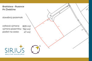 RUSOVCE, stavebný pozemok 809 m2 – vyhľadávaná časť pri lesoparku — foto 4