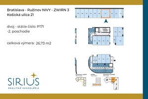 KOŠICKÁ – ZWIRN 3 | Garážové dvoj-státie pri výťahu (27 m²) | IHNEĎ — foto 4