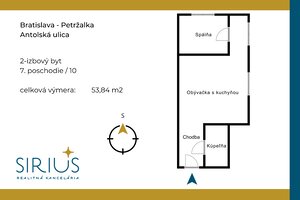 ANTOLSKÁ, 2-i byt, 54 m2 – novostavba REZIDENCIA DRAŽDIAK, zariadený — foto 4