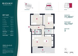 RIEVKY, 3-i byt, 91 m2 – EXKLUZÍVNE BÝVANIE PRI POTOKU A LESE — foto 4
