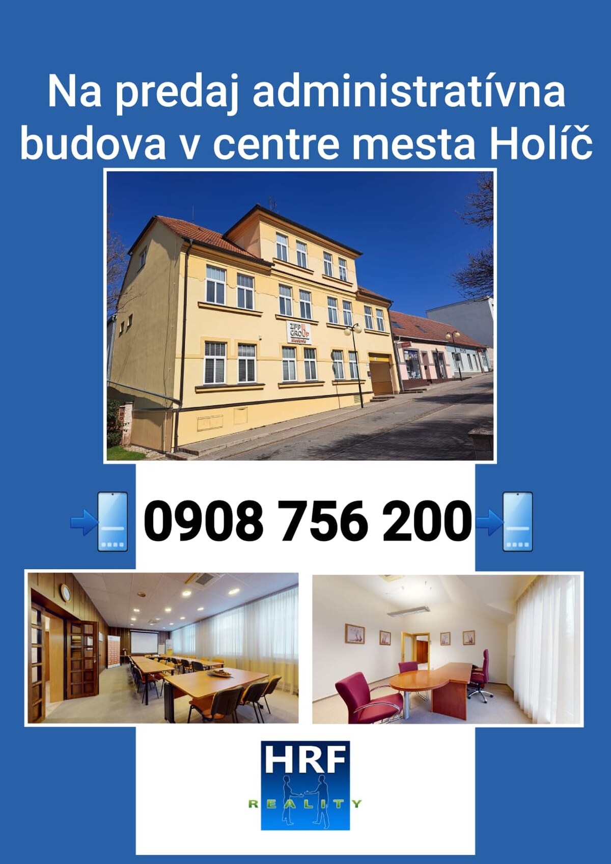 Na predaj administratívna budova v centre mesta Holíč.