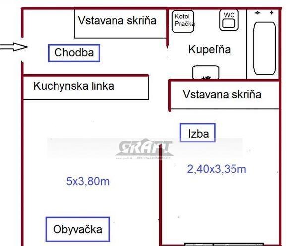 1,5-izb. byt, Hlbinná ul. Podunajské Biskupice — foto 4