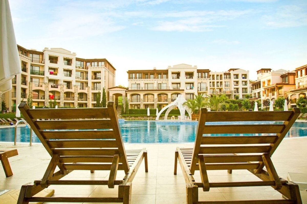 Predaj, nový apartmán v plážovom rezorte Green Life Sozopol, BULHARSKO — foto 5