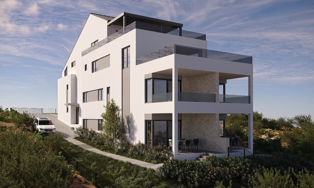PAG/MANDRE - 4i apartmán na 2. poschodí s úžasnou terasou — foto 6