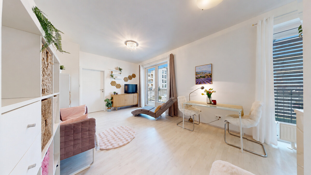 SLNEČNICE – VILADOMY | Svetlý 2-izbový byt s 25 m² terasou na predaj — foto 14