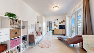 SLNEČNICE – VILADOMY | Svetlý 2-izbový byt s 25 m² terasou na predaj — foto 10