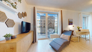 SLNEČNICE – VILADOMY | Svetlý 2-izbový byt s 25 m² terasou na predaj — foto 2