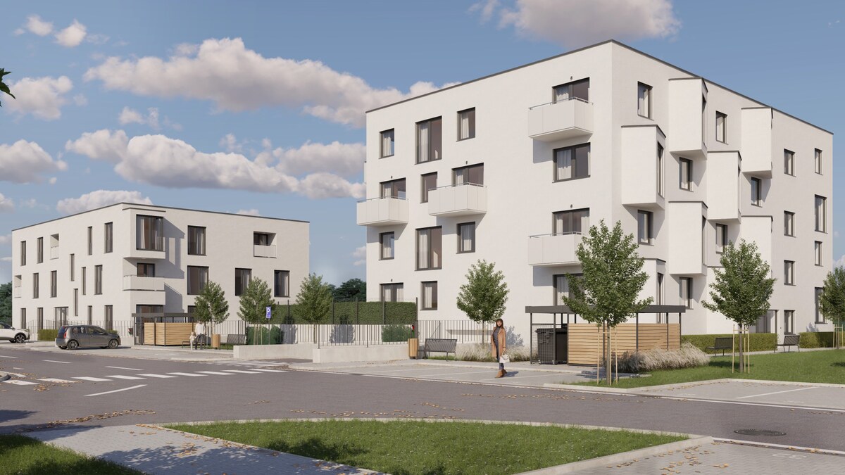 VO VÝSTAVBE: 2 IZBOVÝ BYT (B1) S PIVNICOU (47,27 m2) a 36 m2 ZÁHRADKOU — foto 3