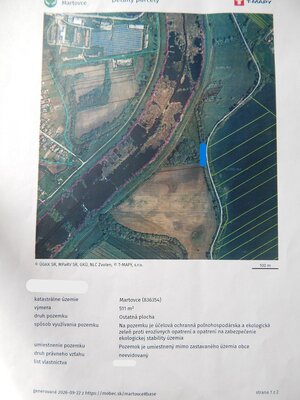 Pozemok s výmerou 511m2 v Martovciach-pri rieke Žitava. — foto 2