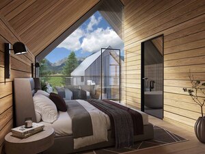 Nadčasový projekt chalety pod Gerlachom s krásnym výhľadom — foto 14