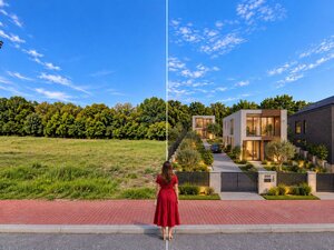 Stavebný pozemok pre menší developerský projekt pri lese a pod hradom — foto 1