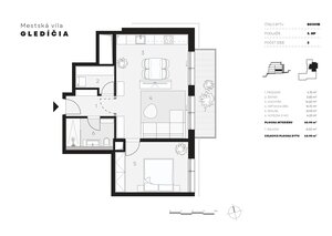 Moderný 2-izbový mestský byt s priestrannou terasou — foto 20
