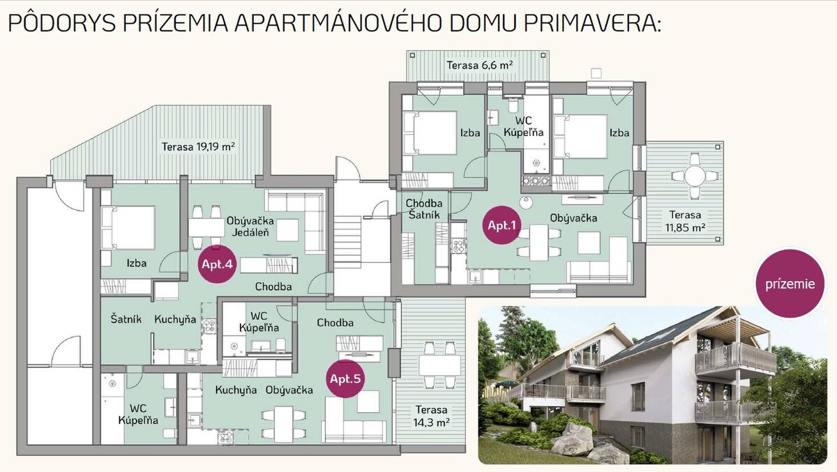 Prémiové apartmány v projekte PRIMAVERA vo Vesna Resort, Vysoké Tatry — foto 17