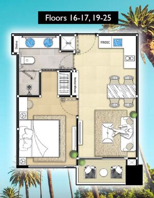 Luxusný 2-izbový apartmán s panoramatickým výhľadom,Thajsko, Pattaya — foto 16
