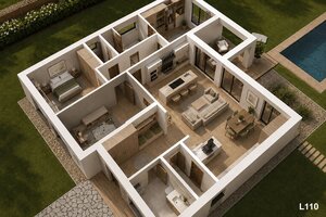 PROJEKT FÁZY: Moderný 4-izbový bungalov pod Vysokými Tatrami — foto 16