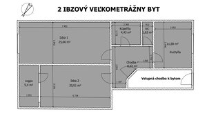 REZERVOVANÝ: 2 izbový byt s balkónom, 70 m2, Brezno - Mazorníkovo — foto 13