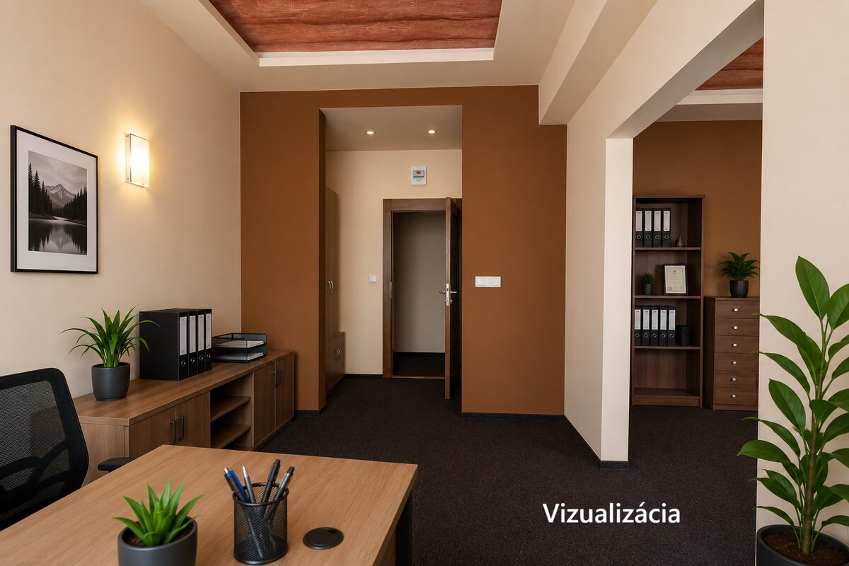 PRENÁJOM: Kancelária alebo priestor pre služby, 21 m², Brezno
