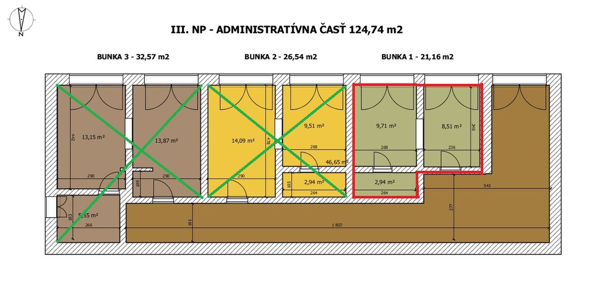 PRENÁJOM: Kancelária alebo priestor pre služby, 21 m², Brezno — foto 4