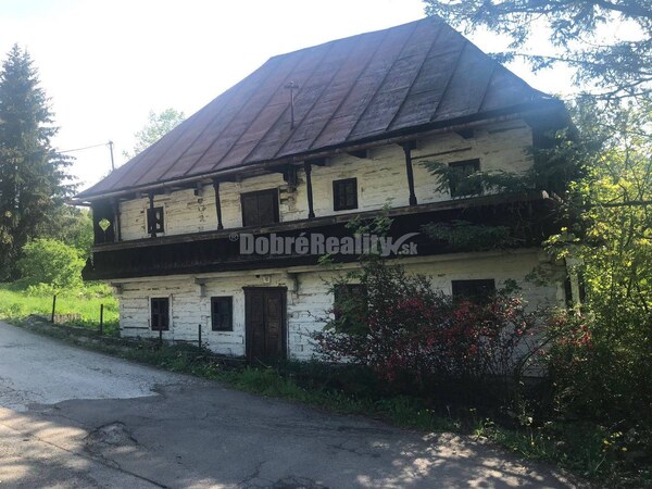 PREDAJ POSLEDNÁ pôvodná banícka  drevenica 216m2, Kremnické Bane, Krem