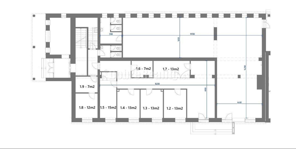 Obchodný alebo administratívny priestor, 160 m2, Banská Bystrica — foto 16
