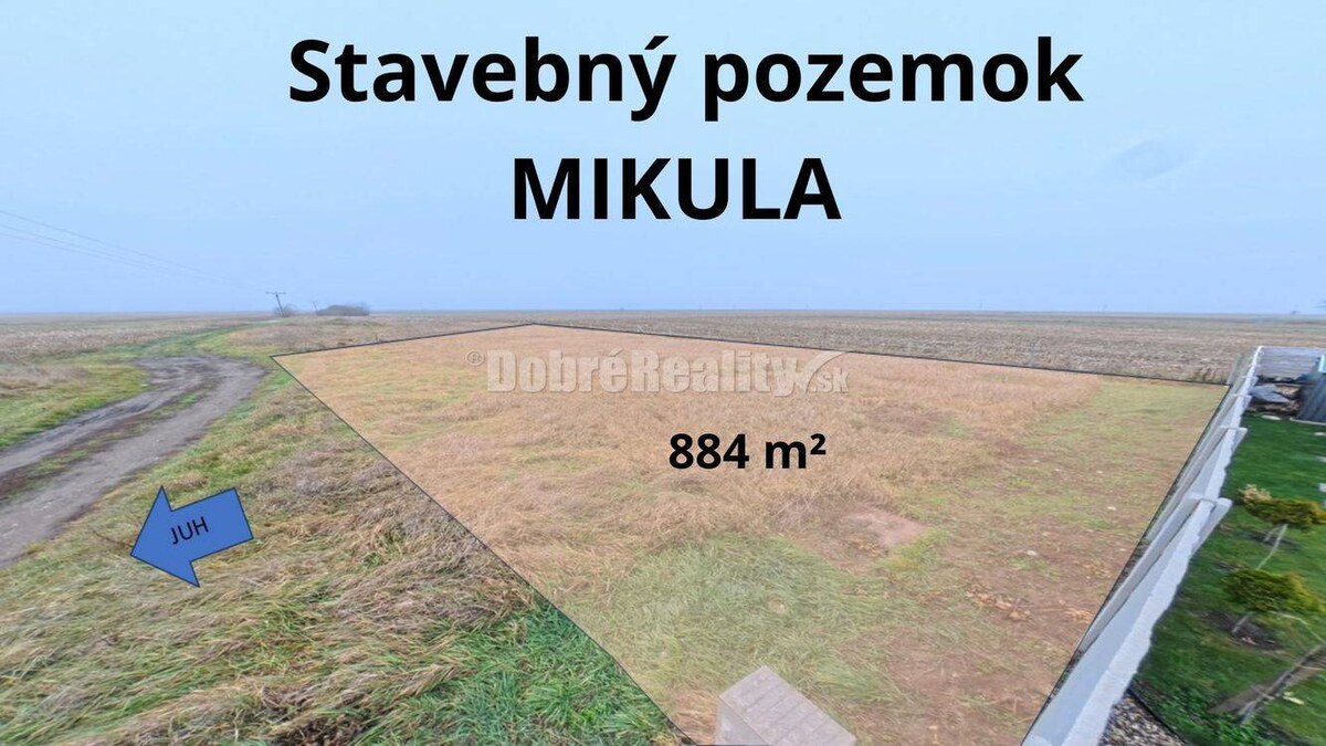 Dobré Reality – Stavebný pozemok 884 m² – Želiezovce, časť Mikula