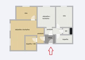 4 izbový prerobený na 2 samostatné byt. jednotky, Wolkrova — foto 1
