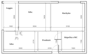 Predaj - 2 izbový byt na ulici Bajkalská v Bratislave — foto 6