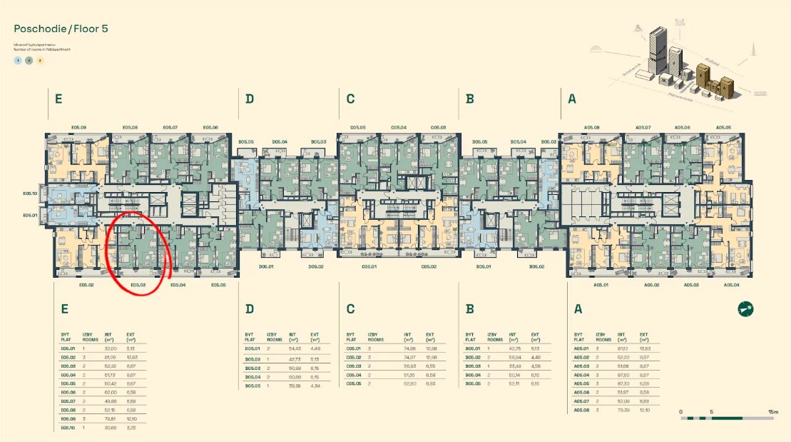Rezervované - V projekte Downtown Yards 2 izbový byt s garáž. státím — foto 4