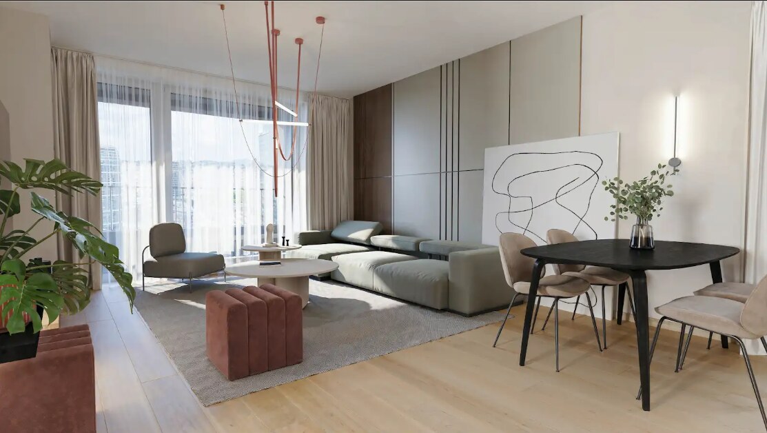 Rezervované - V projekte Downtown Yards 2 izbový byt s garáž. státím — foto 7