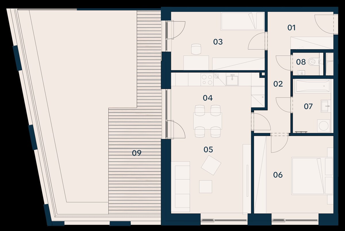 GRAVITAS | 3-izbový byt s predzáhradkou, Brenner – Residence, Ružinov. — foto 6