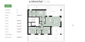 GRAVITAS | 4-izbový PENTHOUSE, PEKNÁ CESTA - RAČA - A5 — foto 14