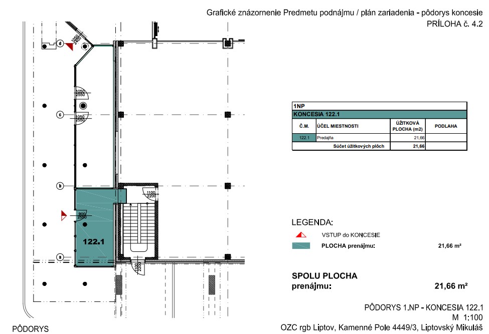 GRAVITAS | Na prenájom obchodný priestor - Kamenné pole, LM — foto 3