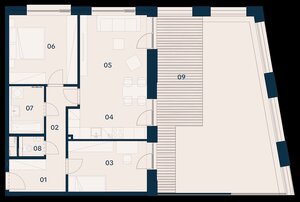 GRAVITAS | 3-izbový byt s predzáhradkou, Brenner – Residence | Ružinov — foto 6
