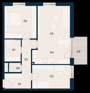 GRAVITAS | 3-izbový byt s balkónom, Brenner – Residence, Ružinov — foto 6